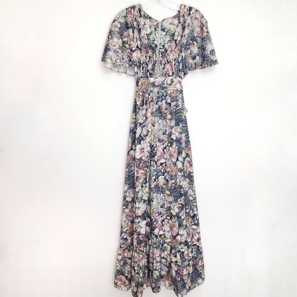 Sassy Lassy Dresses & Skirts - Vintage Sassy Lassy California prairie style floral maxi dress